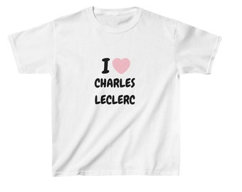 Ti auguro una maglietta da bambino di Charles Leclerc, una maglietta da bambino F1, una maglietta da bambino Ferrari F1.