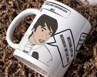 f1 meme mug, just an inchident mug, charles leclerc and max verstappen mug, funny formula 1 mug, gift for f1 fan, f1 mug