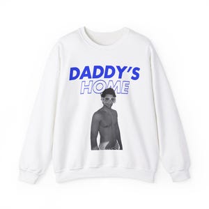 Carlos Sainz Sweatshirt, Williams Carlos Sainz Daddy's Home sweatshirt, F1 sweatshirt, f1 gift, Williams Formula 1. White