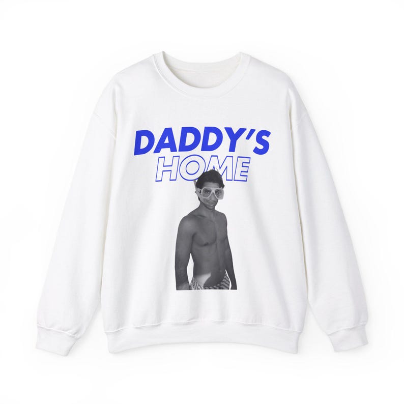 Carlos Sainz Sweatshirt, Williams Carlos Sainz Daddy's Home sweatshirt, F1 sweatshirt, f1 gift, Williams Formula 1. White