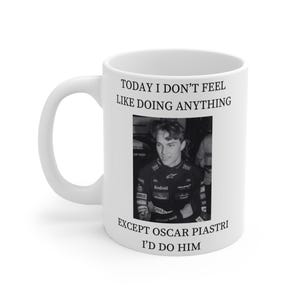 Oscar Piastri Mug, f1 mug, f1 meme mug, f1 gift.