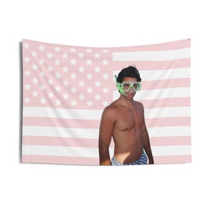 Carlos Sainz flag, Carlos Sainz Indoor Wall Tapestry, Pink f1 flag, 36&quot; x 26&quot;, formula 1 gift.