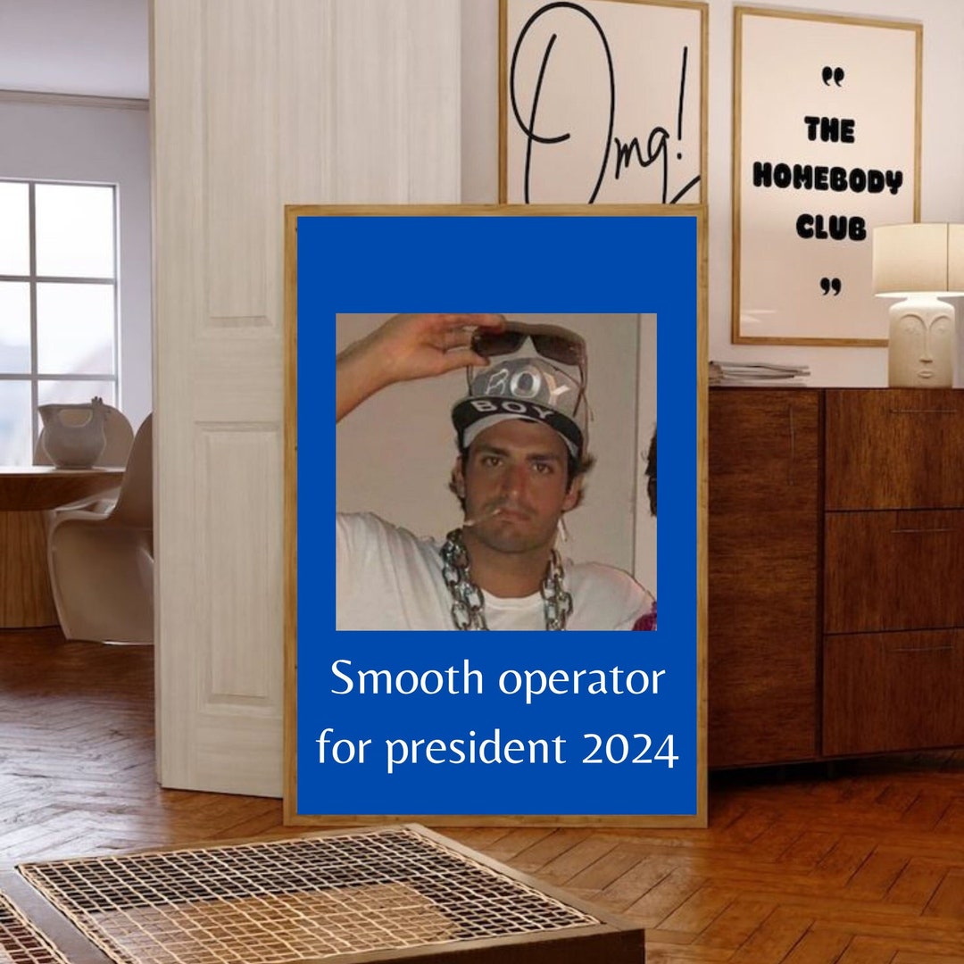 Carlos Sainz Poster F1 Meme Smooth Operator Formula 1 Poster F1 