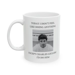 Charles Leclerc mug, f1 meme mug, f1 gift.