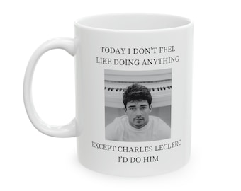 Charles Leclerc mug, f1 meme mug, f1 gift.