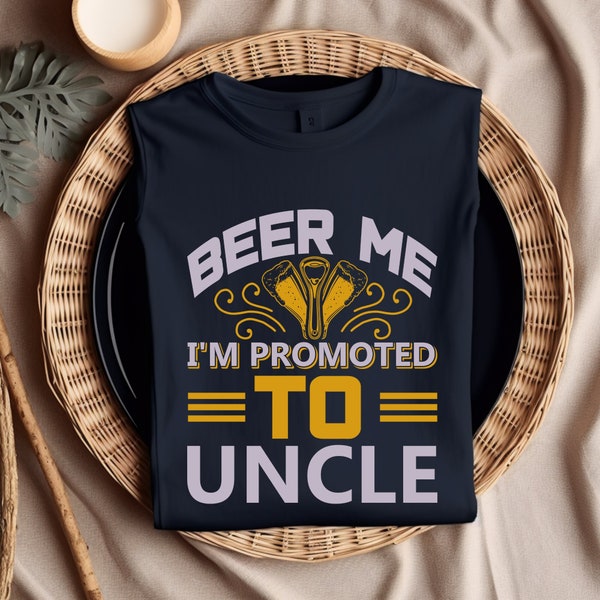 T-Shirt Du wirst Onkel sein mit Bierspruch. T-shirt Oncle Bierslogan Le hit pour les fans de bière. Geschenkidine. T-shirts de bière artisanale. CHEMISE ONCLE