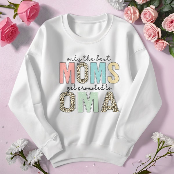 Gemütliches Sweatshirt for Oma and Mama. Muttertags geschenke. Für die Beste Oma. Geschenkidee Muttertag. Best Mom promised to best Oma