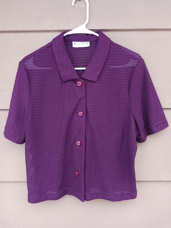 Vintage shirt clothing knit women's clothing (M) - image 2