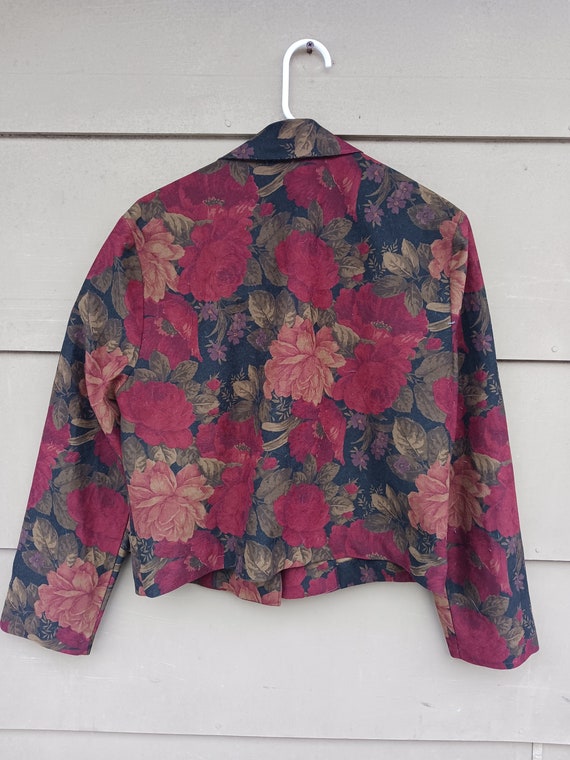 Vintage womens clothing floral blazer vintage jac… - image 4