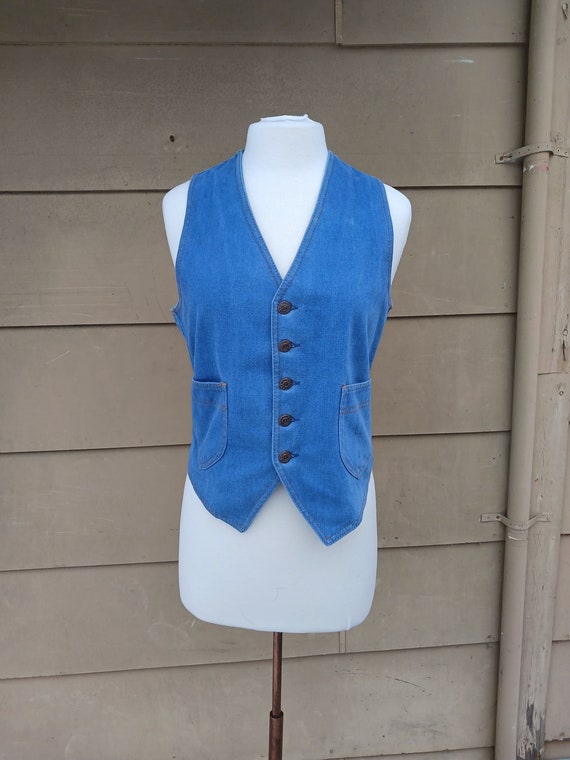 Vintage clothing jean vest waistcoat womens clothing … Gem