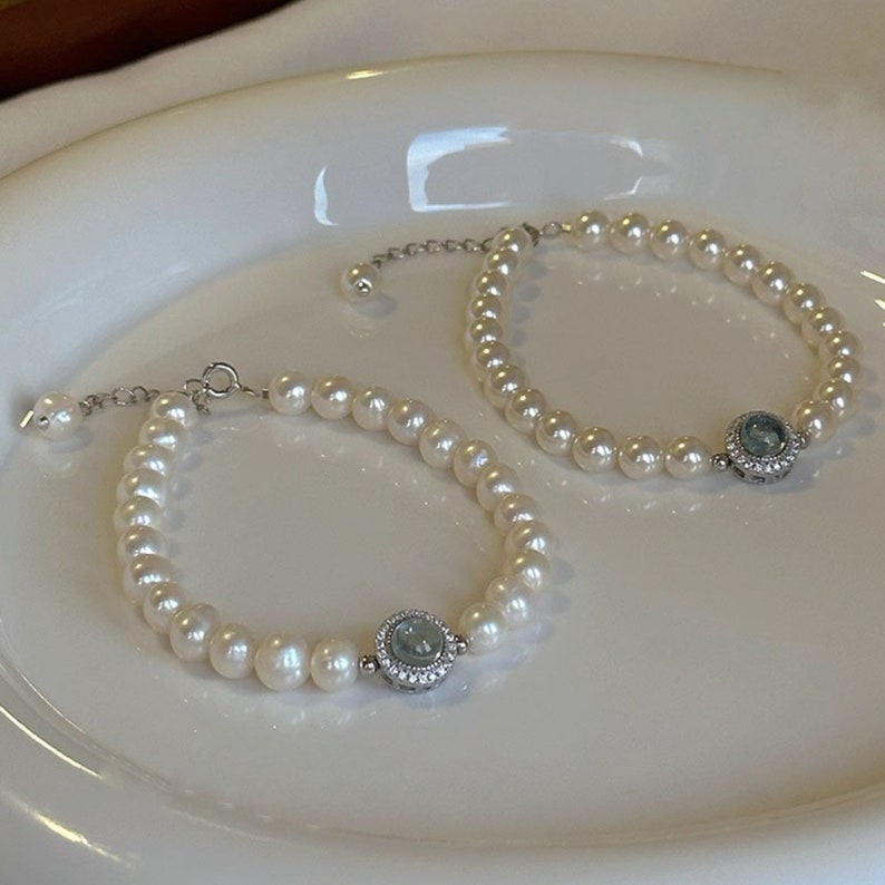 Tiny Pearl Bracelet,simple Pearl Bracelet,handcrafted Bracelet,bridal ...