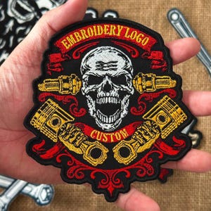 Custom Logo Patch – Embroidered Patches for Business, Personalized Logo Patch | Iron On, Sew On, Velcro Backing, For Jackets, Hats, Uniforms