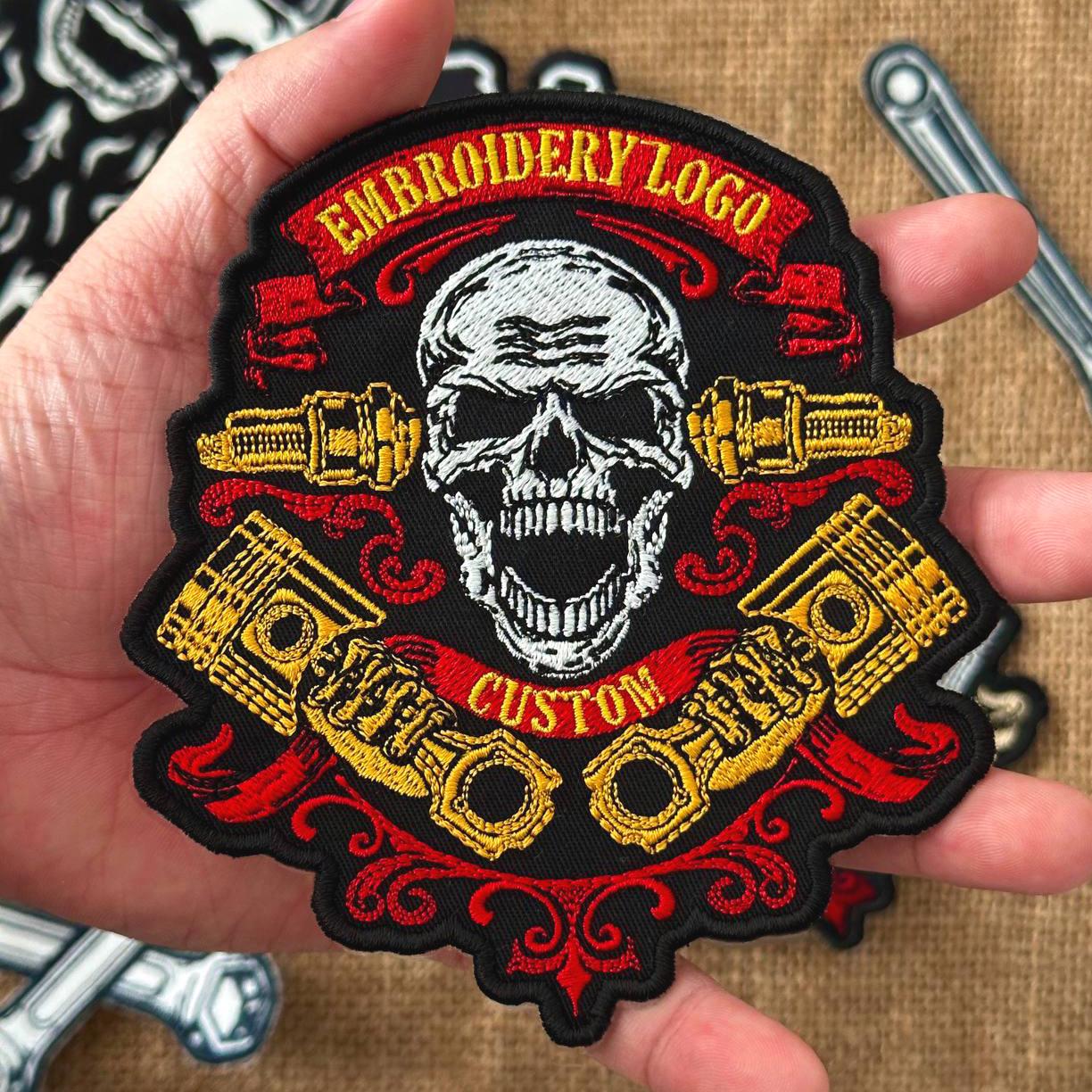 Custom Logo Patch – Embroidered Patches for Business, Personalized Logo Patch | Iron On, Sew On, Velcro Backing, For Jackets, Hats, Uniforms