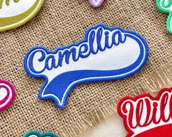 Custom Embroidered Name Patch: Iron-On, Sew-On, or Hook & Loop