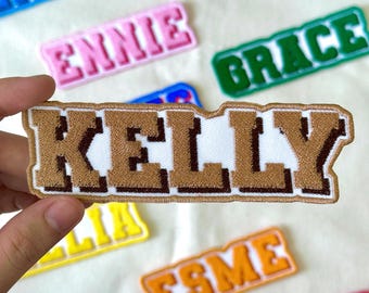 Custom Embroidered Name Patch – Iron-On, Sew-On, or Hook & Loop