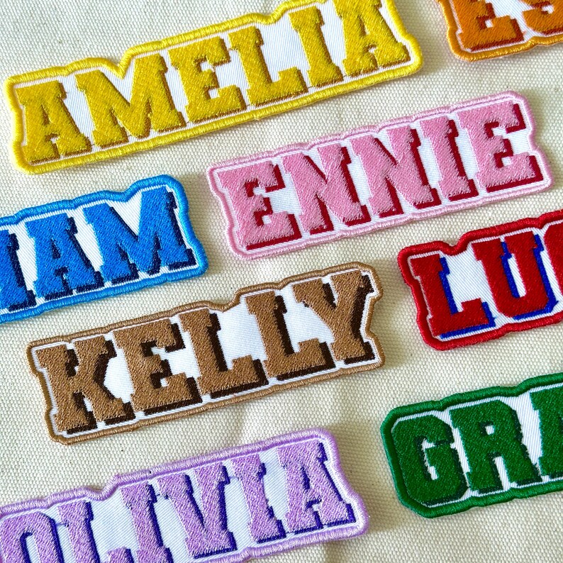 Custom Embroidered Name Patch – Iron-on, Sew-on, or Hook & Loop - Etsy