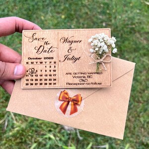 Hochzeit Magnete | Blume | Save The Date Magnet | Blumen Save the Date Magnet | Magneten | Hochzeitseinladung aus Holz | Kalender Magnet.