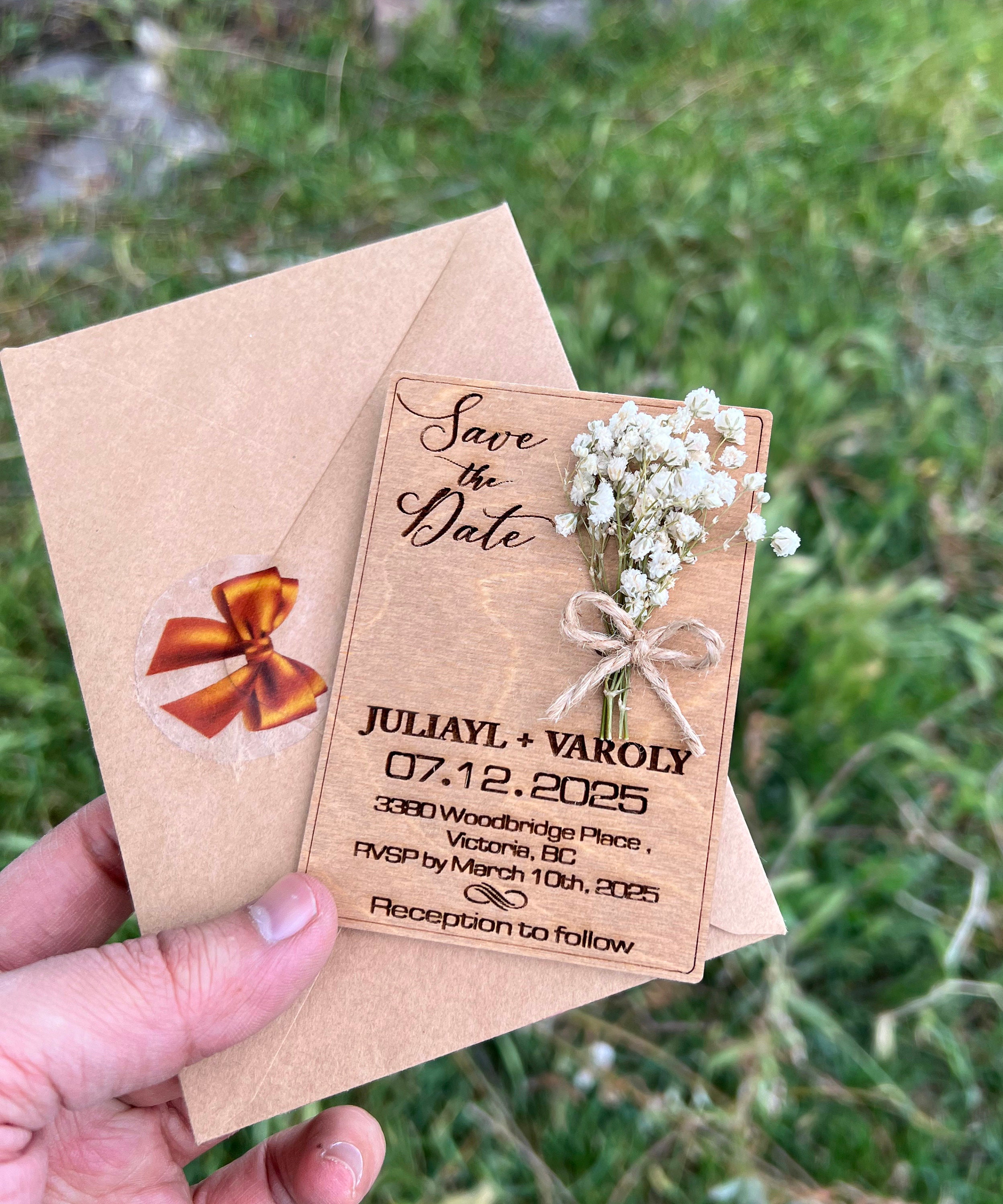 Magnet Invitations Rustic Wooden Save the Date Magnet | Personalized Wedding Calendar ...