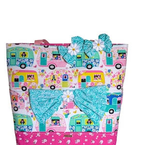 Large everything Tote Bag, Reusable Every Day Tote, Pink Tote bag with Pockets, Women&#39;s tote bag, Girls tote bag