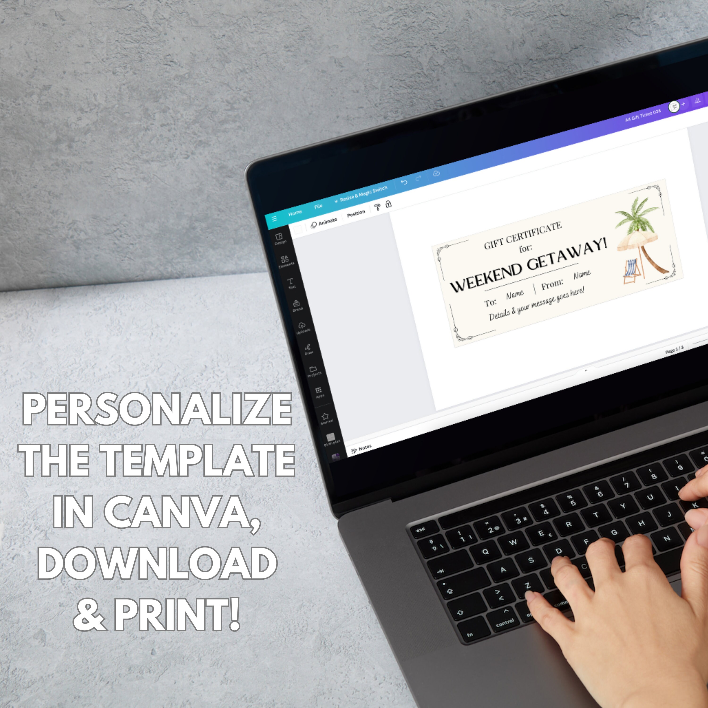 Weekend Getaway Gift Voucher Printable, Weekend Away Gift Coupon ...