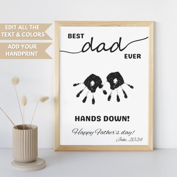 Hands Down Best Dad - Etsy