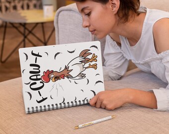 面白い鶏のスパイラルノート：風変わりな学校日記