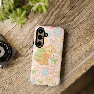 Kawaii Gingerbread Phone Case: Festive Winter Samsung Galaxy Cover