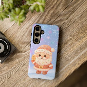 Kawaii Santa Christmas Phone Case: Festive Holiday Cheer