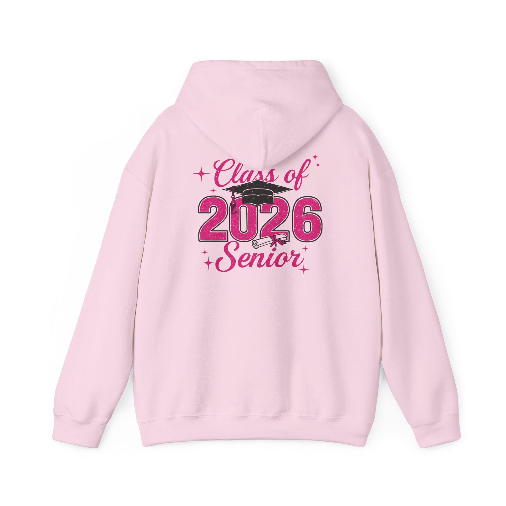 Senior 2026 Coquette Hoodie: Pink Bow Graduation Sweatshirt - Etsy
