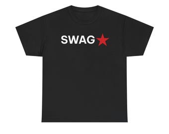 SWAG Bold Text T-shirt Funny | Typography Tee, Streetwear Graphic