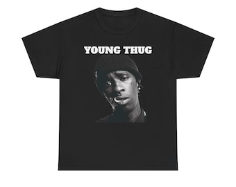 Young Thug Punk T Shirt | Rap Tee | Short-sleeve Unisex Black