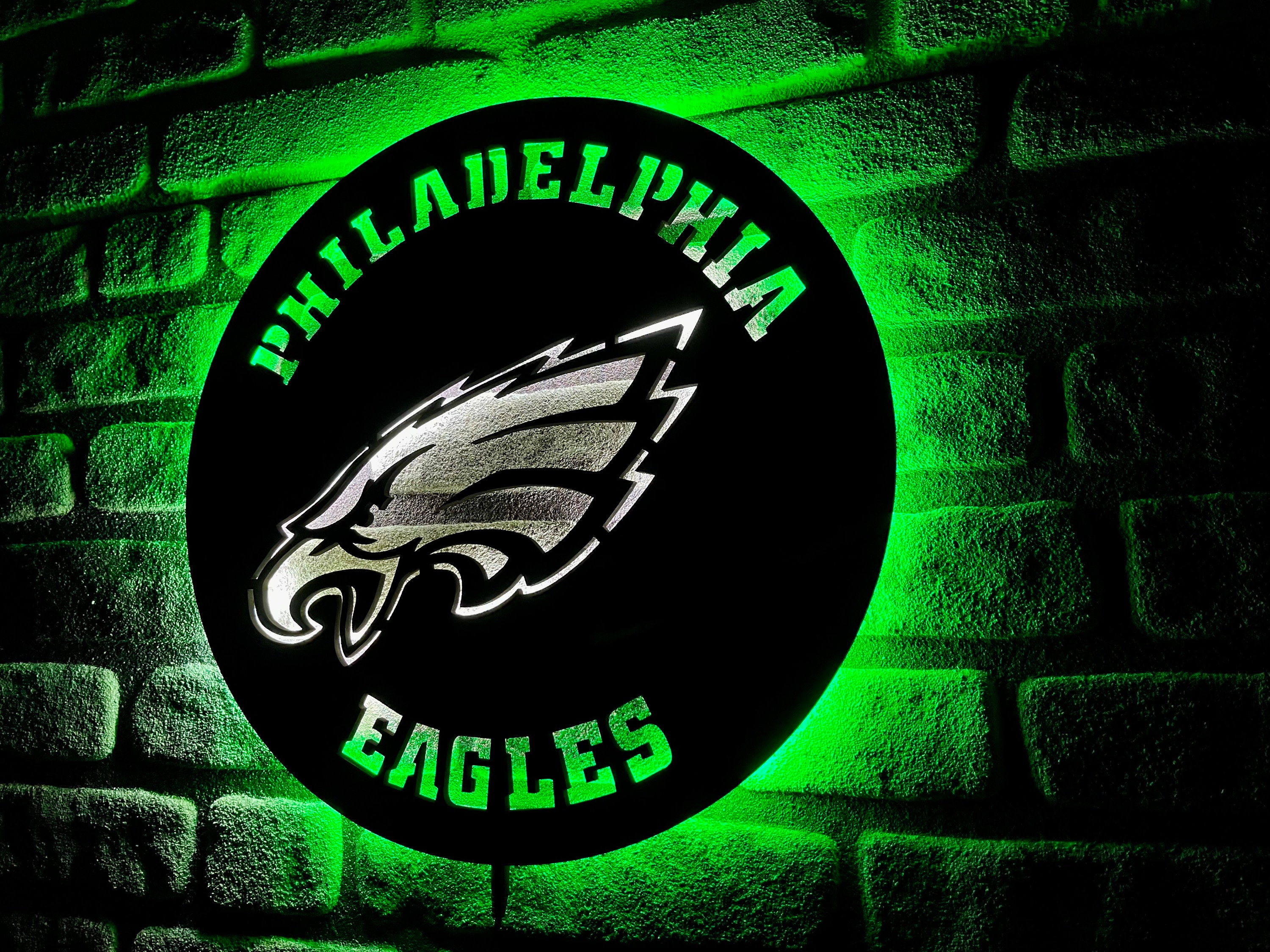 Philadelphia Eagles Lighted Sign, American Football, NFL Sign, Birthday ...