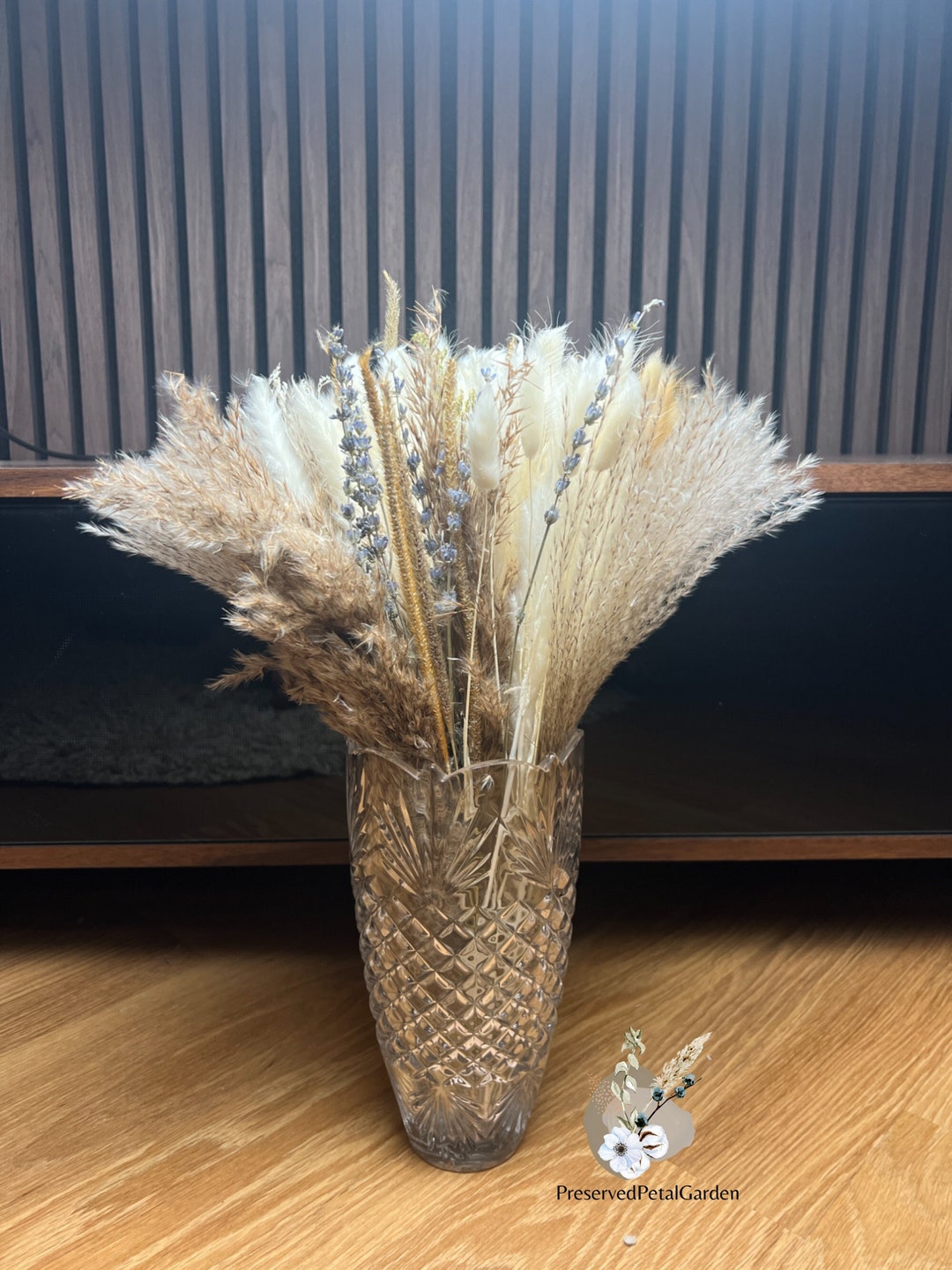 110 Piece Natural Dried Pampas Grass Bouquet Boho Wedding Decor Home