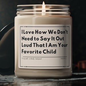Carta divertida a la vela de los padres, regalo divertido para mamá, regalo divertido para papá, regalo del día de la madre, regalo del día del padre, regalo de cumpleaños de mamá, cumpleaños de papá