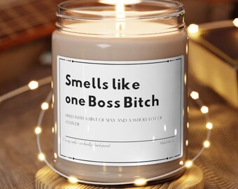 Huele a vela One Boss Bitch, regalo divertido para el jefe, regalo divertido para el gerente