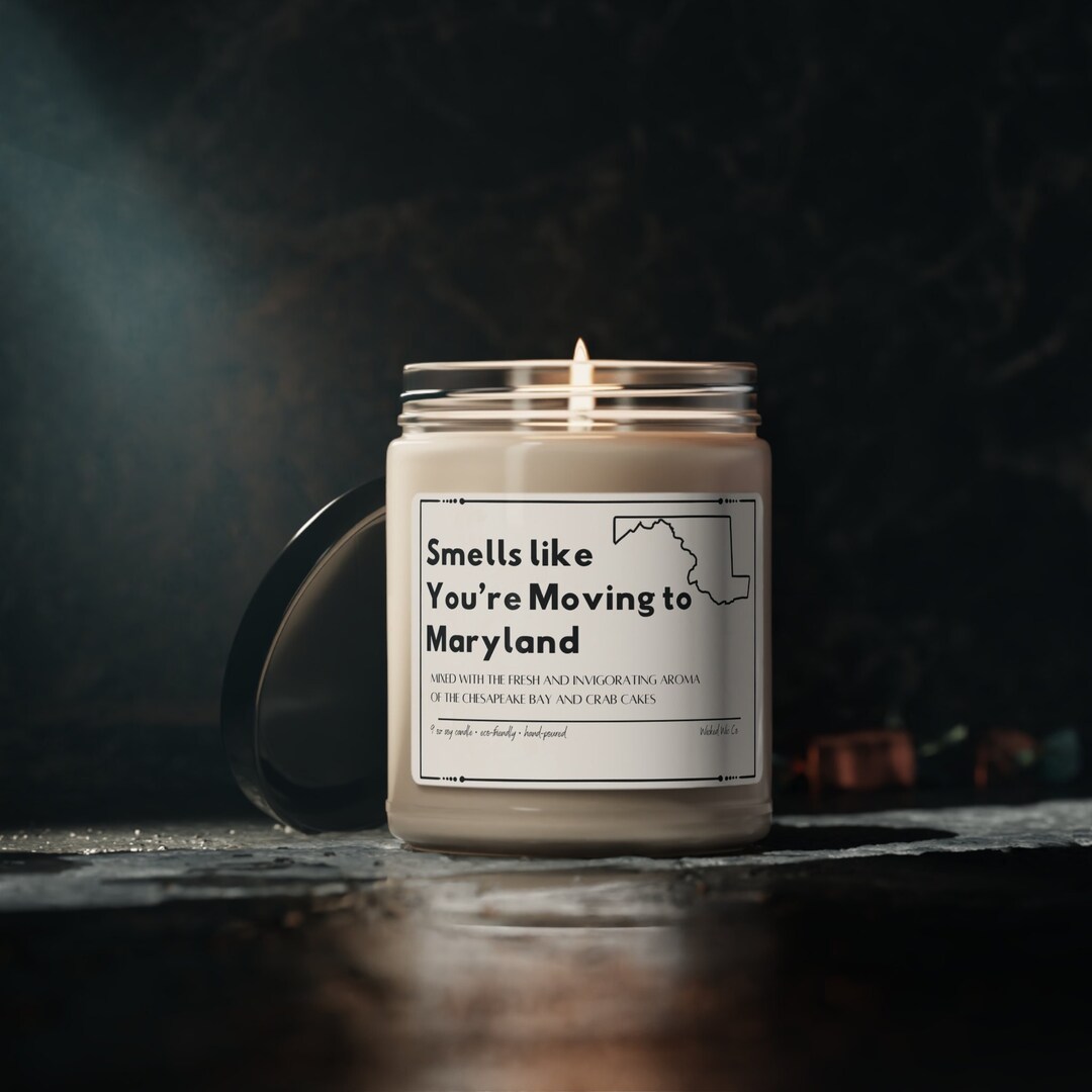 Smells Like You're Moving to Maryland Candle, Moving Away Present