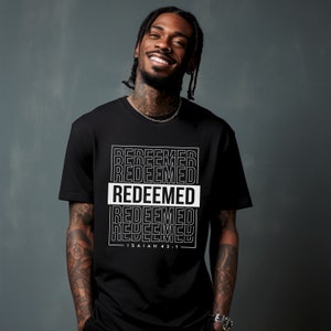 Redeemed Bible Verse Unisex Tee, Christian T-Shirt, Faith Shirt, Christian Apparel, Mens Womens Shirt
