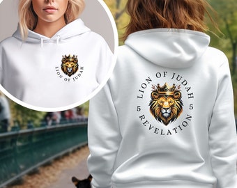 Lion of Judah Hoodie, Christian Apparel, Premium Cotton
