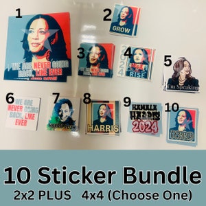Kamala Harris-stickers: perfect voor laptops, waterflessen en meer! | Hoogwaardige kwaliteit | Inspirerende politieke stickers | Vice-president Kamala Harris