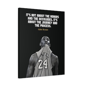 Kobe Bryant Inspirational Wall Art, Canvas Print, Poster, Home Decor, Sports Fan Gift, Lakers Fan Decor, Gift for Athlete