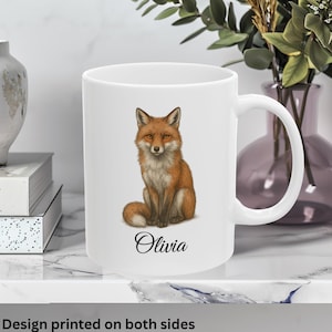 Fox Mug, Gift for Coffee Lover, Fox Design, Gift for Fox Enthusiast, Tea Mug, Coffee Mug