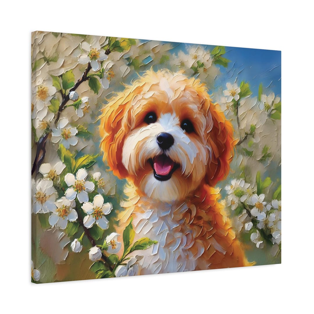 Gift for Cavapoo Owner, Canvas Print, Cavapoo Wall Art, Pet Lover Gift ...