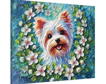 Gift for Yorkshire Terrier Owner, Canvas Print, Yorkshire Terrier Wall Art, Dog Lover Gift, Pet Owner Gift, Dog Portrait, Home Decor