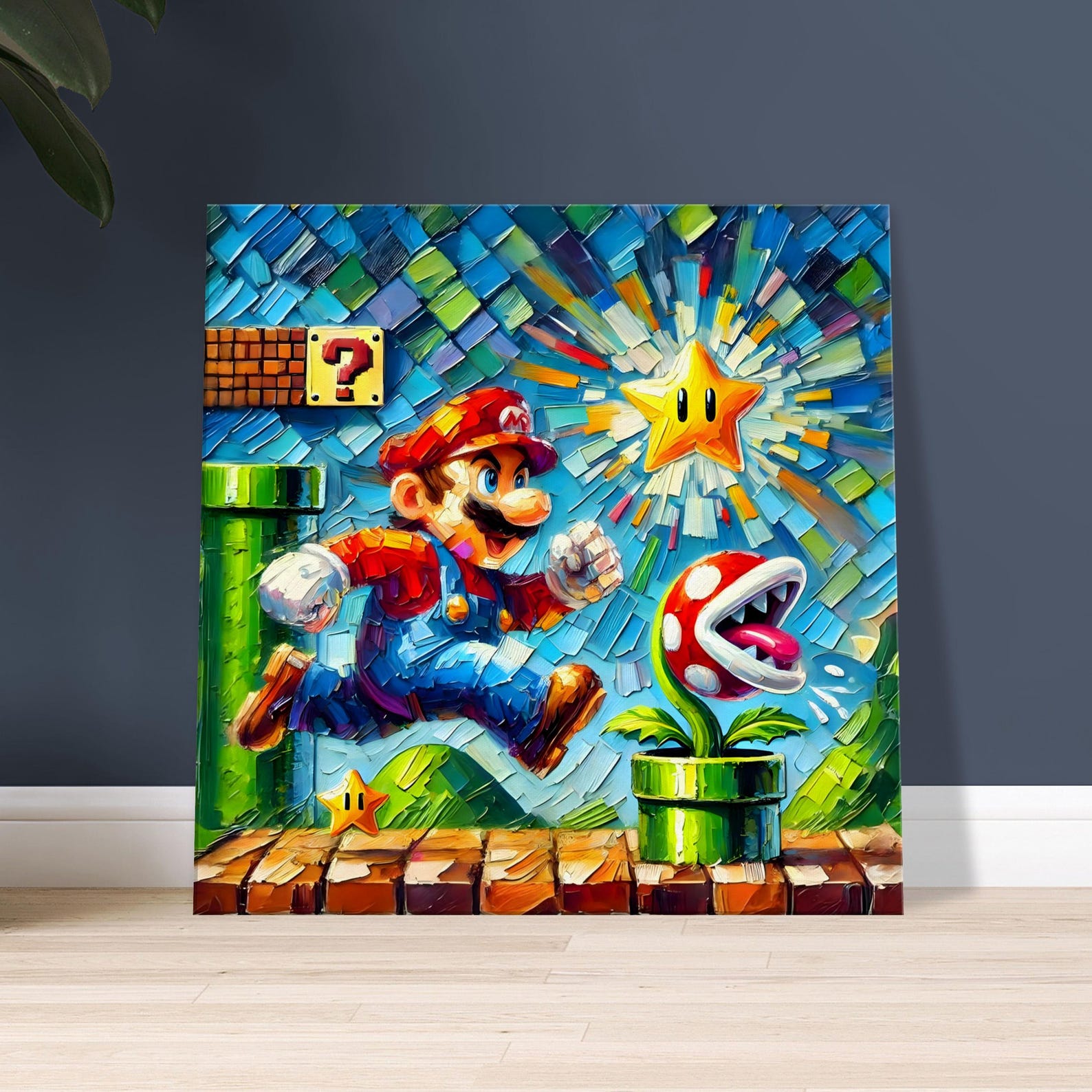 Super Mario Canvas Print, Gaming Room Wall Art - Etsy