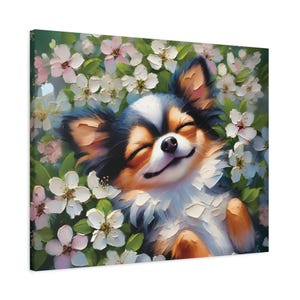 Gift for Chihuahua Moms, Canvas Print, Chihuahua Wall Art, Dog Lover Gift, Pet Portrait, Home Decor