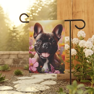French Bulldog Garden Flag, Gift for French Bulldog Owner, Dog Flag, Dog Garden Decor
