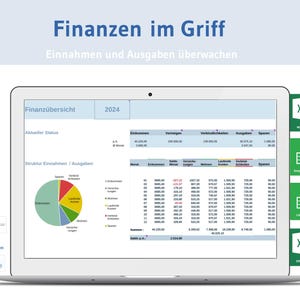 Excel テンプレートの家計簿、家計計画、財務計画、予算計画、収入と支出の管理、月間予算