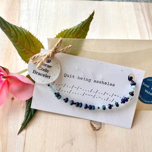 Tired Teachers’ Inner Pleas - Morse Code Bracelet
