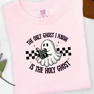 Holy Ghost T-Shirt: Comfort Colors Christian Graphic Tee