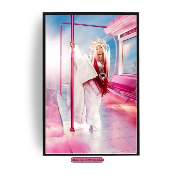 Nicki Minaj - Pink Friday 2 Album Poster - Barbz Album Cover Poster - Onika Tanya Maraj printable Music Gift - Music Wall Decor - Album Art